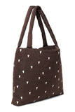 Der Klassiker Mom Bag puffy Hearts brown