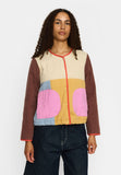Quilted Block Jacke offwhite