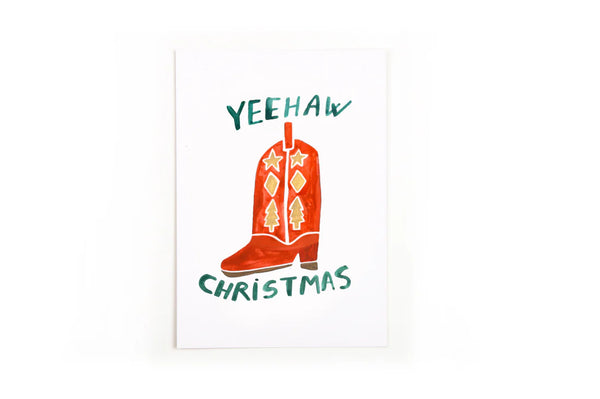Postkarte Yeehaw Christmas