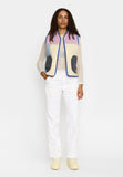 Quilted Patchwork Weste lightpurple