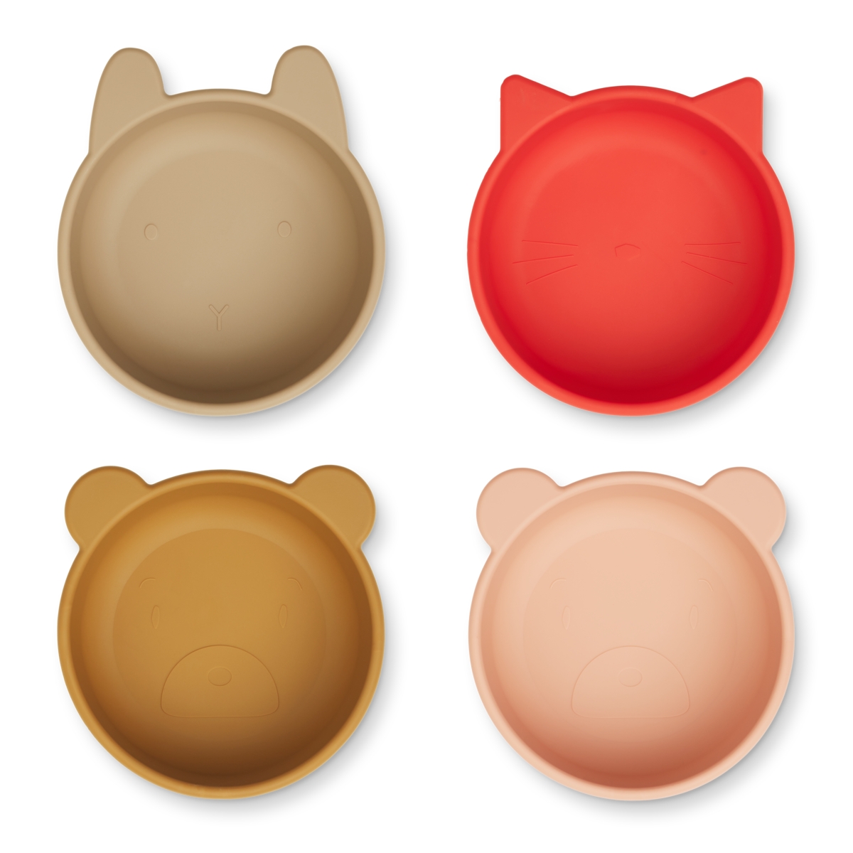 Iggy Silikon Schalen 4er Set apple red/tuscany rose multi mix