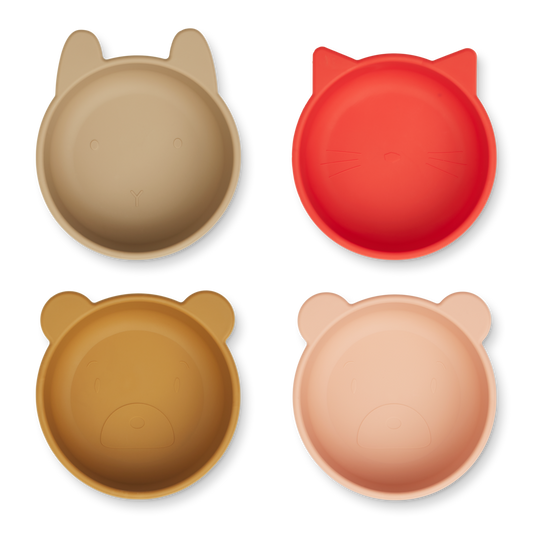 Iggy Silikon Schalen 4er Set apple red/tuscany rose multi mix