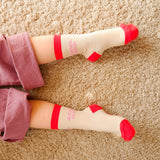 Schulkind-Socken / rosa: Größe 31–34