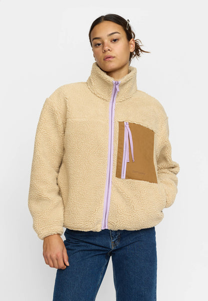 Pocket Teddy Jacke offwhite