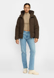 Puffer Jacke darkbrown