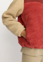 Block Teddy Jacke Rust