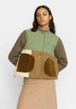 Quilted Patchwork Jacke army