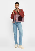 Quilted Patchwork Jacke brown