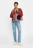 Quilted Patchwork Jacke brown