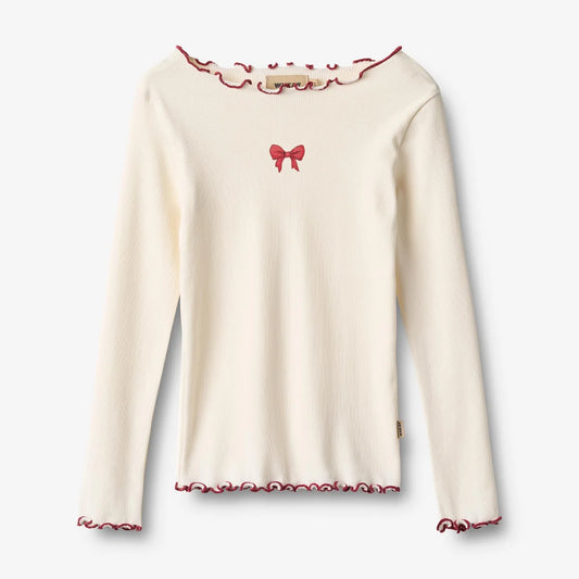 Rippen T-shirt Ida ivory