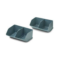 2er Pack Schreibtisch Organizer Rosemary whale blue
