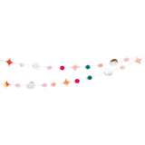 GARNPOMPON-GIRLANDE PINK-PASTELL 2,2M