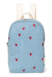 Denim Heart Mini Rucksack