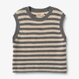 Strickweste Ruby grey stripe