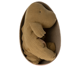 Gantosaurus im Ei, Medium - Dunkles Ocker