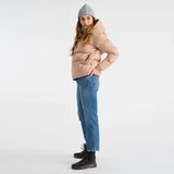 Einzelstück: Hooded Puffer Jacke dustrose M