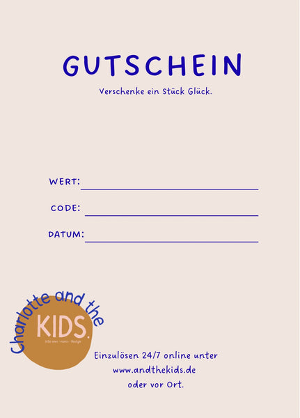 and the kids. Gutschein
