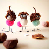 POMPONS 24 STÜCK Pastell Mix