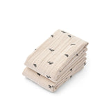 Musselin Tuch Lewis 2er Pack mini whale/sandy