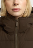Oversize Puffer Jacke darkbrown