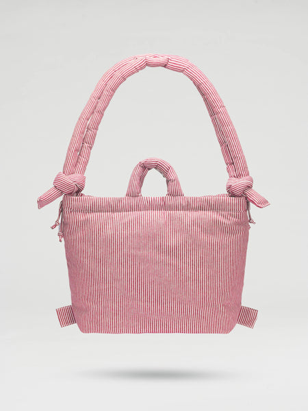 Ona Soft Bag cotton red stripe