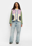 Quilted Block Jacke lightpurple