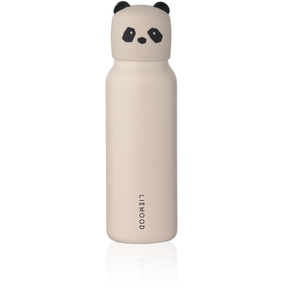 Trinkflasche Falk mit Panda Kopf 350ml sandy