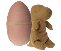 Gantosaurus im Ei, Medium - Dunkles Ocker