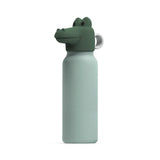 Trinkflasche Falk mit Krokodil Kopf 350ml peppermint/garden green