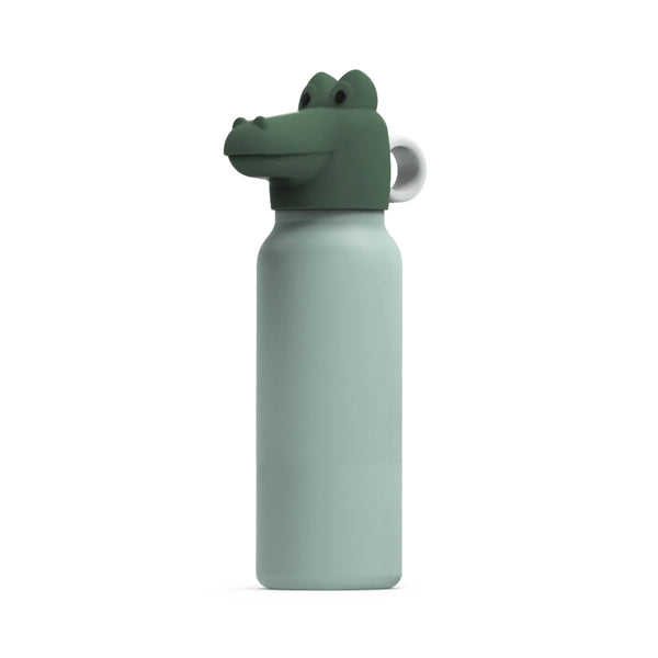 Trinkflasche Falk mit Krokodil Kopf 350ml peppermint/garden green