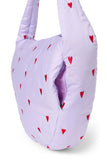 Umhängetasche puffy purple hearts