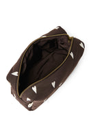 Kosmetiktasche hearts brown puffy