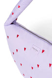 Umhängetasche puffy purple hearts