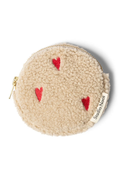 Kleiner Geldbeutel Teddy Wallet Hearts ecru
