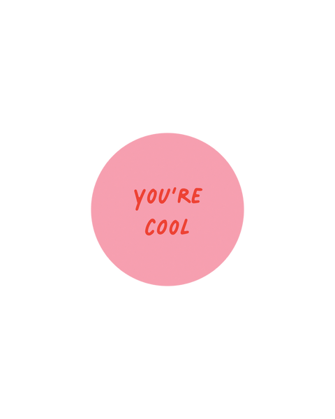 5x Aufkleber You‘re Cool rosa
