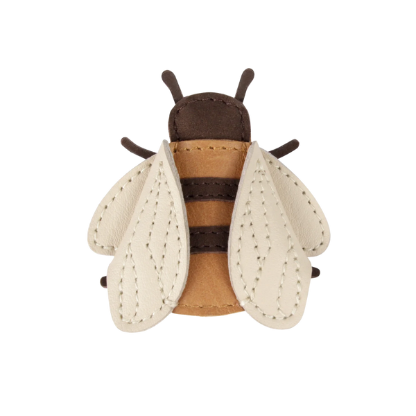 Zaza Sky Hairclip | Bee | Camel Classic Leather