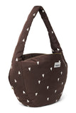 Umhängetasche Puffy Hearts brown
