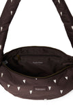 Umhängetasche Mini Puffy Hearts brown
