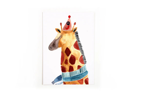 Postkarte NEUN