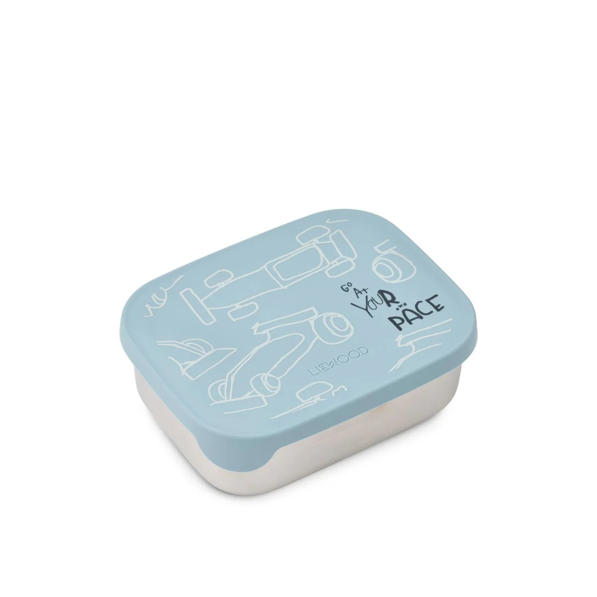 Brotdose Arthur race car / beach blue