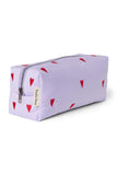 Kosmetiktasche puffy purple hearts