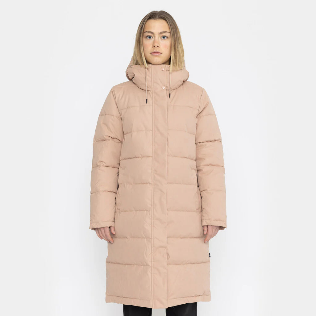Hooded Puffer Mantel dustrose