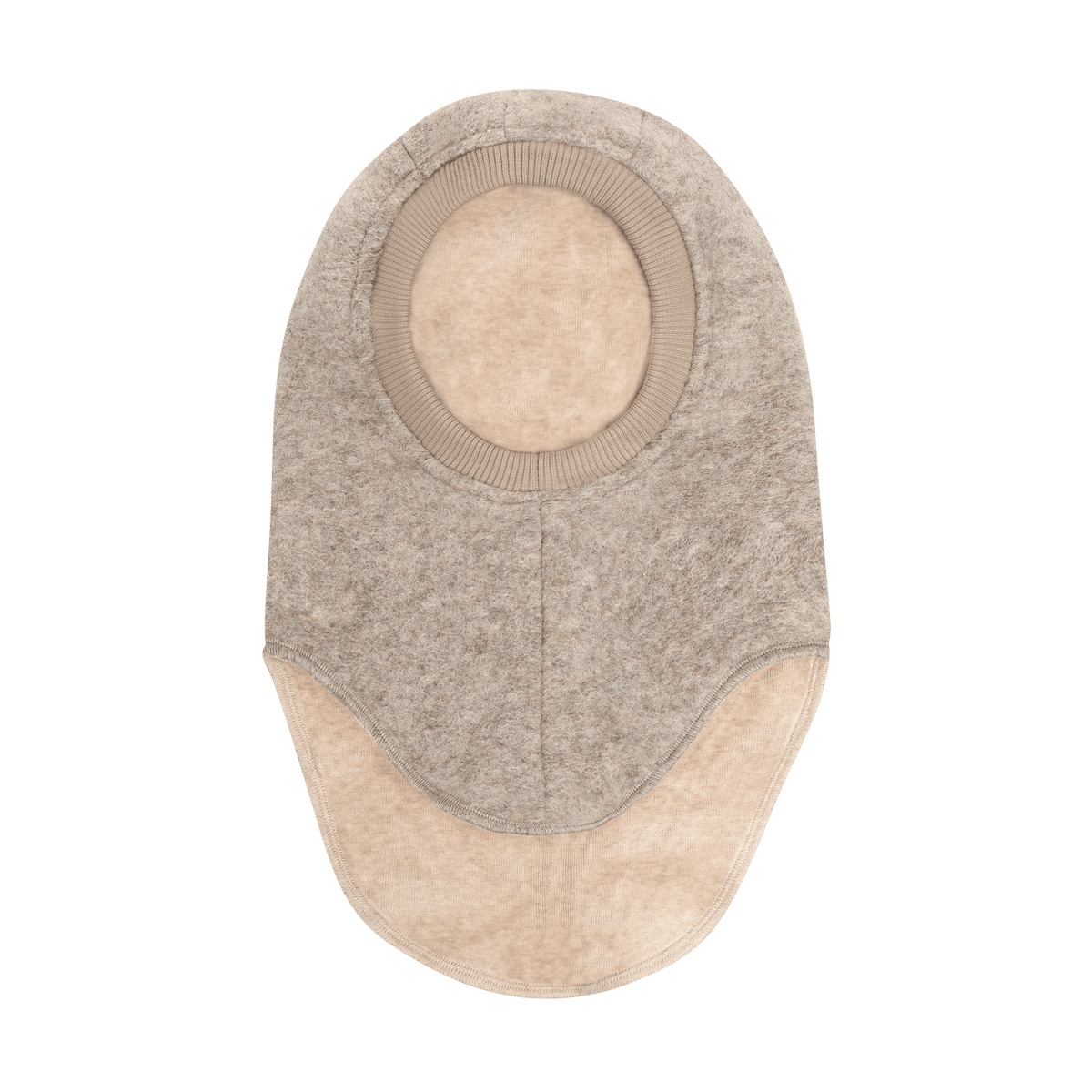 Sturmhaube Wolle camel melange