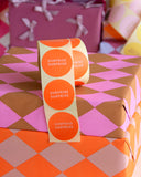 5x Aufkleber Suprise Suprise Blutorange