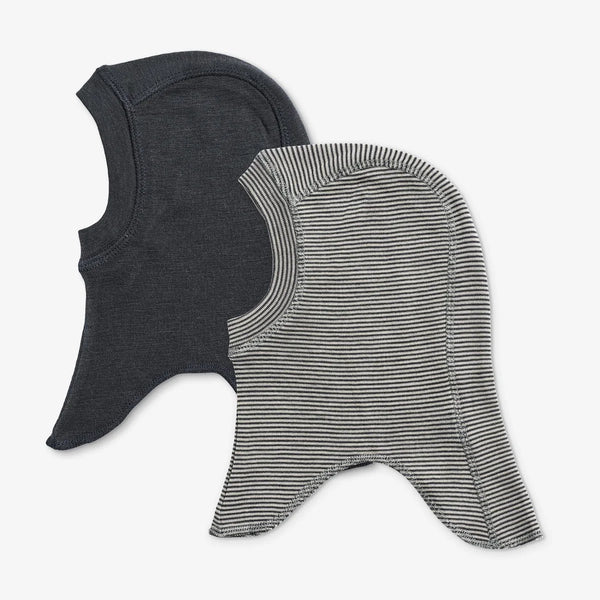 2ER-PACK MERINO-STURMHAUBEN FELIX navy stripe