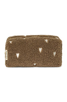 Kosmetiktasche Brown Hearts Teddy