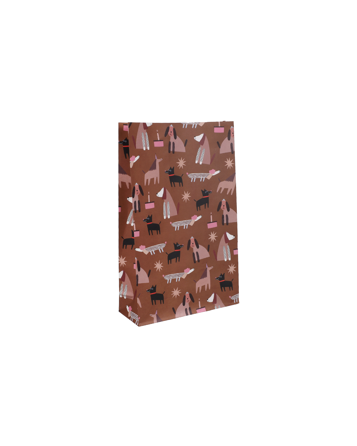 5x Beutel mit Blockboden 24x15x6cm Hunde