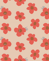 5x flache Tüten Blumen hello 31x23cm