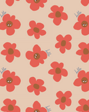 5x flache Tüten Blumen hello 31x23cm