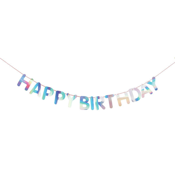PAPER POETRY GIRLANDE HAPPY BIRTHDAY IRISIEREND 5M